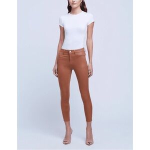 Lagence Margot High Rise Skinny Jean in Java Coated Size 24 in Java Coated